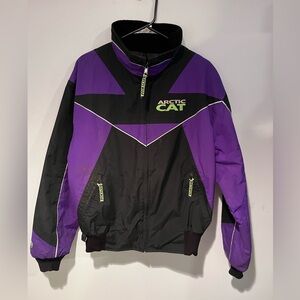 90's Arctic Cat Purple and Black Jacket